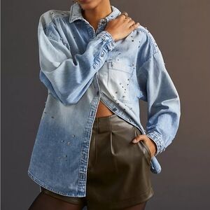 Pilcro The Bo Boyfriend Buttondown, Anthropologie